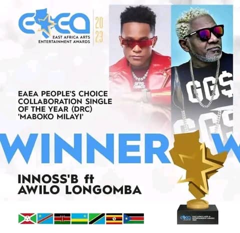 Prix « EAEA » Naïrobi/ Kenya : Fally, Gims, Awilo Longomba et Innoss’b primés