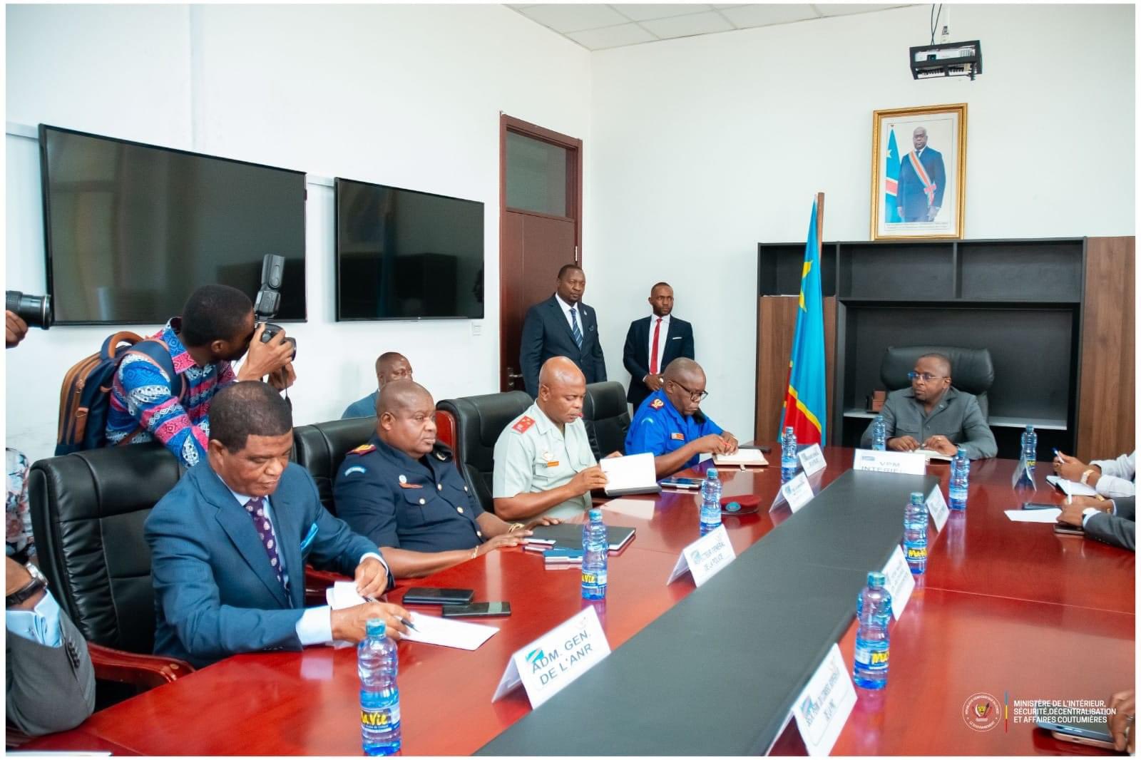 Jacquemin Shabani a échangé avec les différents services de sécurité de la RDC
