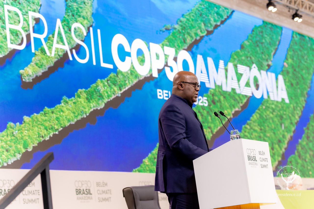 COP30 : À Belém, le Président Félix Tshisekedi exige équité et action face au constat d’échec climatique